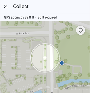 Place a point without GPS